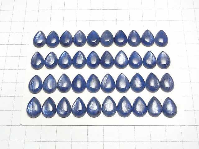 [Video]High quality Kyanite AAA Pear shape Cabochon 14x10mm 1pc