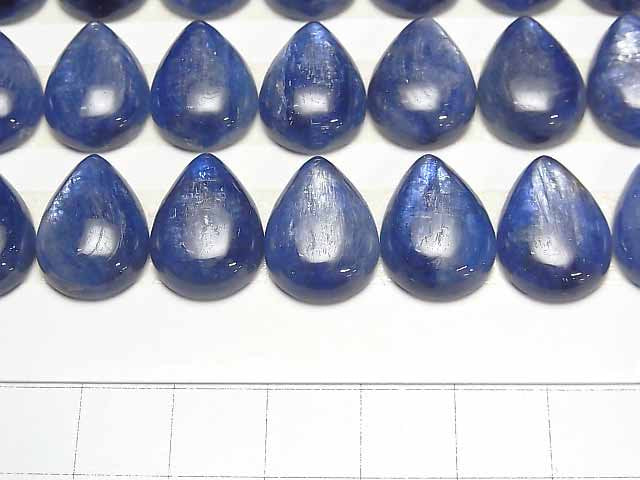 [Video]High quality Kyanite AAA Pear shape Cabochon 18x13mm 1pc