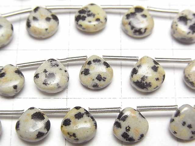 [Video]Dalmatian Jasper Chestnut (Smooth) 6x6mm 1strand (18pcs )