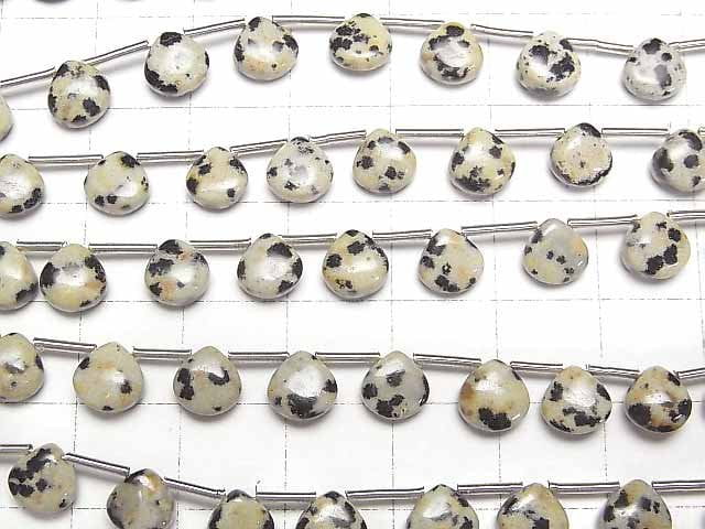 [Video]Dalmatian Jasper Chestnut (Smooth) 6x6mm 1strand (18pcs )