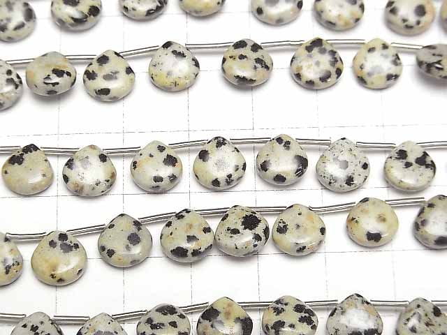 [Video]Dalmatian Jasper Chestnut (Smooth) 8x8mm 1strand (18pcs )