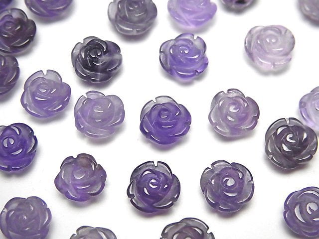 Amethyst, Rose Gemstone Beads