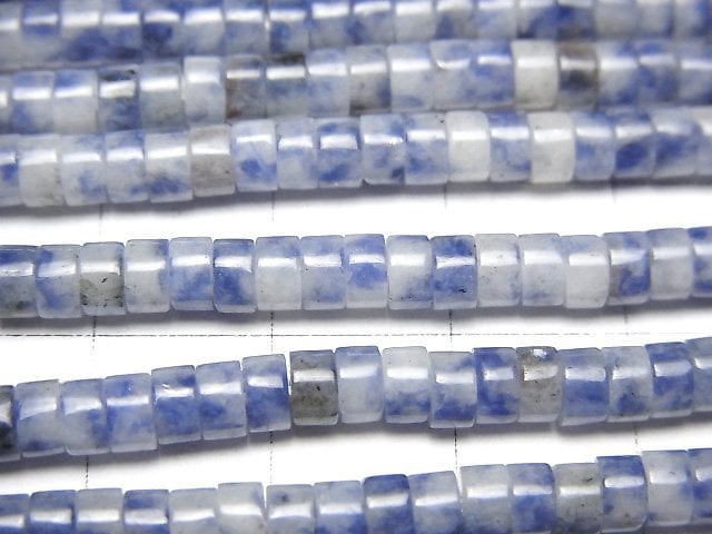 [Video] Sodalite AA+ Rondelle (Heishi )4x4x2mm 1strand beads (aprx.15inch/36cm)