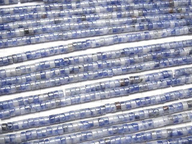 [Video] Sodalite AA+ Rondelle (Heishi )4x4x2mm 1strand beads (aprx.15inch/36cm)