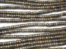 [Video] Bronzite Rondelle (Heishi )4x4x2mm 1strand beads (aprx.15inch/37cm)