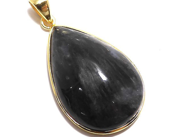 Accessories, Nuummite / Astrophyllite, One of a kind, Pendant One of a kind