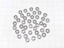 [Video]Metal parts Rondelle 8x8x3mm Silver color (with CZ) 2pcs