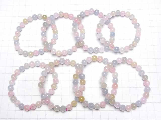 [Video] Beryl Mix (Multicolor Aquamarine) AA++ Round 8mm Bracelet