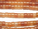 [Video Orange Aventurine Rondelle (Heishi )4x4x2mm 1strand beads (aprx.15inch/36cm)
