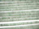 [Video] Green Aventurine Rondelle (Heishi )4x4x2mm 1strand beads (aprx.15inch/36cm)