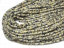 [Video]Dalmatian Jasper Rondelle (Heishi )4x4x2mm 1strand beads (aprx.15inch/36cm)
