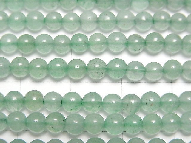 Green Aventurine Round 4mm 1strand beads (aprx.15inch/37cm)