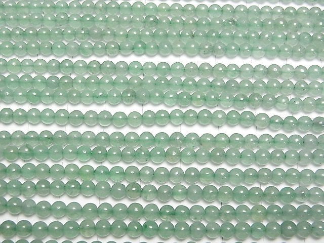 Green Aventurine Round 4mm 1strand beads (aprx.15inch/37cm)