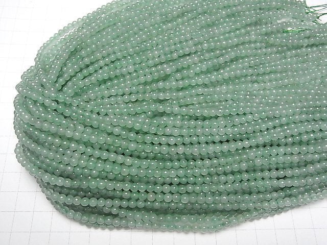 Green Aventurine Round 4mm 1strand beads (aprx.15inch/37cm)