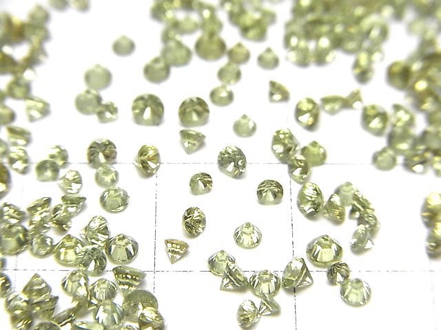 [Video]High Quality Demantoid Garnet AAA Round Faceted 1.5-2.5mm 4pcs