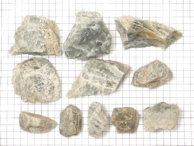 [Video][One of a kind] Unheated Aquamarine rough rock 11pcs set NO.1