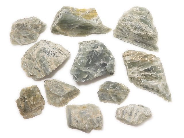 [Video][One of a kind] Unheated Aquamarine rough rock 11pcs set NO.1