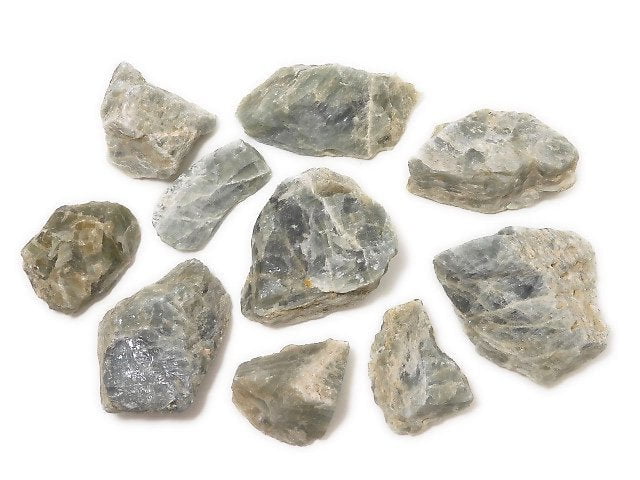 [Video][One of a kind] Unheated Aquamarine rough rock 10pcs set NO.3