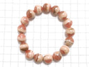 [Video][One of a kind] Argentina Rhodochrosite AA++ Round 12mm Bracelet NO.228