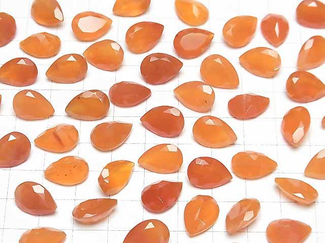 [Video]High Quality Carnelian AAA- Loose stone Pear shape Faceted 14x10mm 2pcs