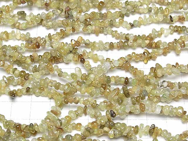 [Video] Grossular Garnet AA Chips (Small Nugget ) 1strand beads (aprx.33inch/82cm)