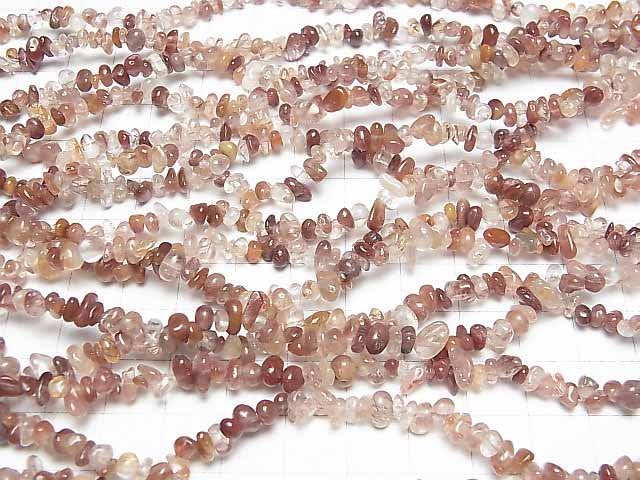 [Video] Brown Rutilated Quartz AA Chips (Small Nugget ) 1strand beads (aprx.33inch/82cm)