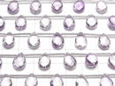 [Video]High Quality Amethyst AAA Pear shape Faceted Briolette 12x8mm 1strand (8pcs )