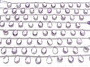 [Video]High Quality Amethyst AAA Pear shape Faceted Briolette 12x8mm 1strand (8pcs )