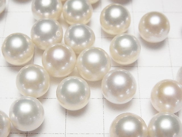 [Video]Fresh Water Pearl AAA- Loose stone Round 9-9.5mm White 1pc