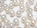 [Video]Fresh Water Pearl AA+ Loose stone Potato -Baroque 9-10mm White 5pcs