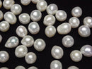 [Video]Fresh Water Pearl AA+ Loose stone Potato -Baroque 9-10mm White 5pcs