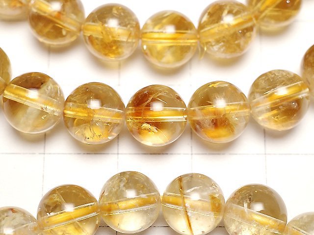 [Video] Phantom Citrine AA+ Round 8mm Bracelet