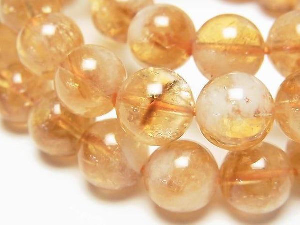 [Video] Phantom Citrine AA+ Round 10-11mm Bracelet