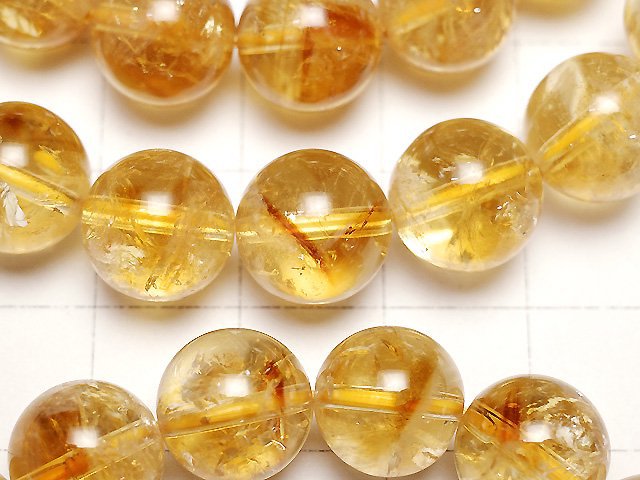 [Video] Phantom Citrine AA+ Round 10mm Bracelet