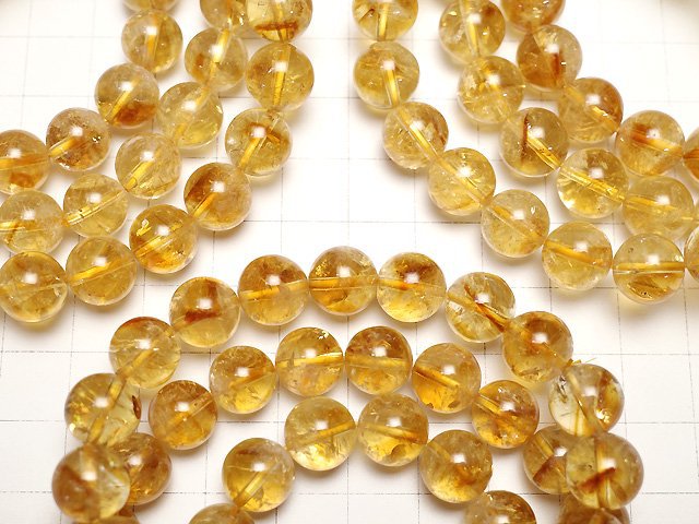 [Video] Phantom Citrine AA+ Round 10mm Bracelet