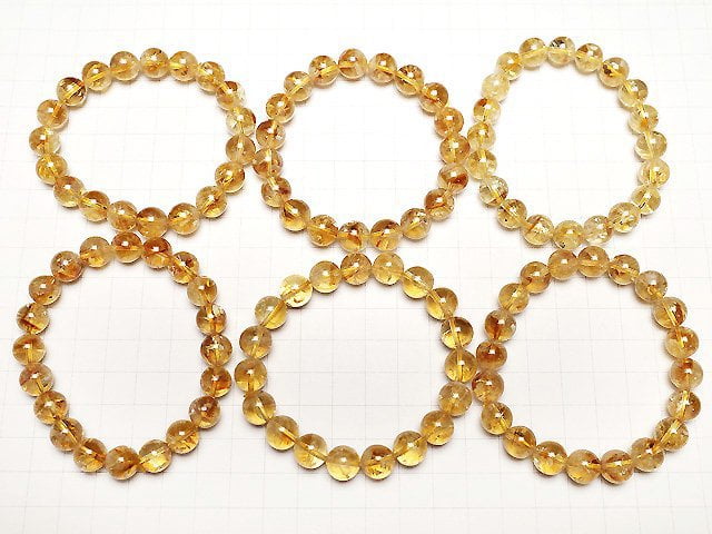 [Video] Phantom Citrine AA+ Round 10mm Bracelet