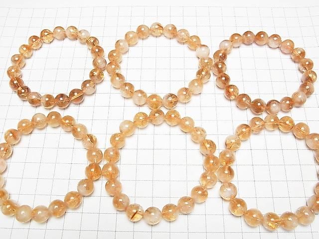 [Video] Phantom Citrine AA+ Round 10-11mm Bracelet