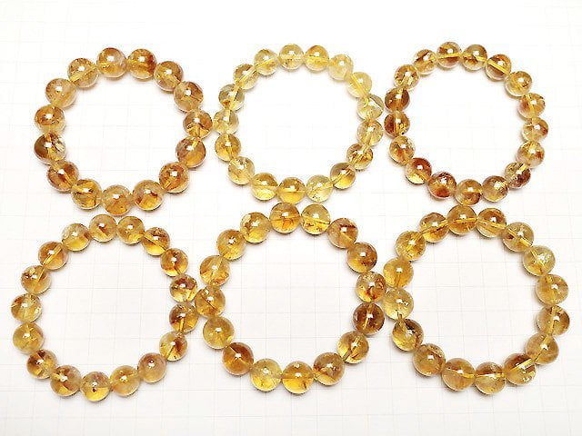 [Video] Phantom Citrine AA+ Round 12mm Bracelet