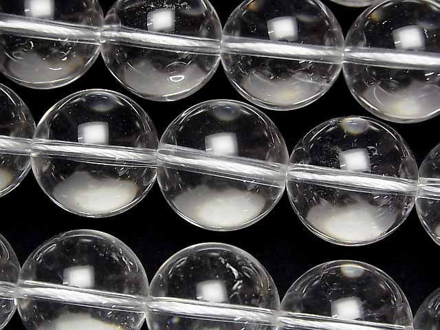 Crystal Quartz, Round Gemstone Beads