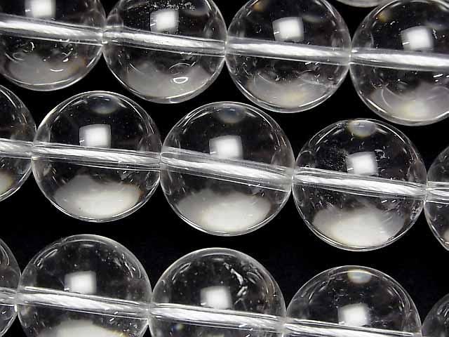 [Video]Crystal Quartz AA++ Round 18mm half or 1strand beads (aprx.15inch/36cm)