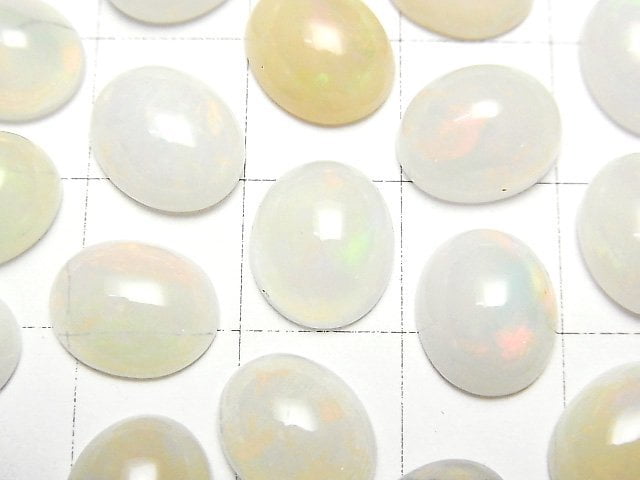 [Video]High Quality Ethiopia Opal AA++ Oval Cabochon 11x9mm 1pc