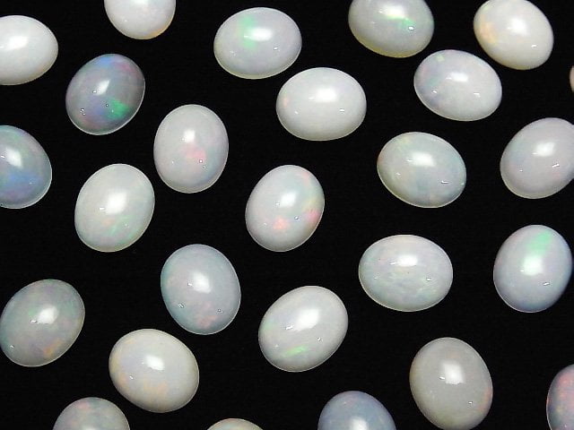 [Video]High Quality Ethiopia Opal AA++ Oval Cabochon 11x9mm 1pc