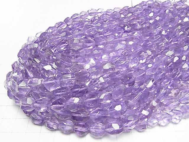 [Video] Pink Amethyst AA++ Faceted Nugget [Dark Color] half or 1strand beads (aprx.15inch/37cm)