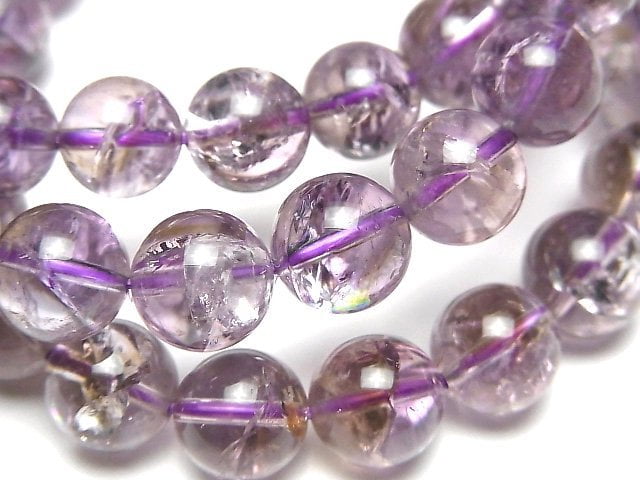 Accessories, Amethyst, Bracelet, Round Gemstone Beads