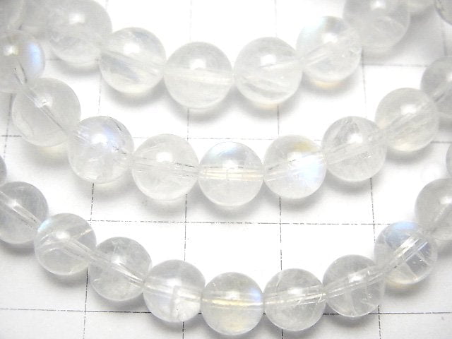 [Video] Rainbow Moonstone AAA Round 6mm-6.5mm Bracelet