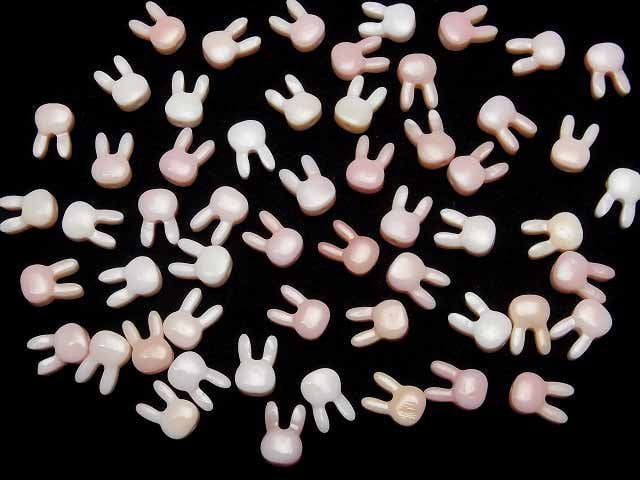 [Video] Queen Conch Shell AAA rabbit motif 9x6mm [Drilled Hole ] 1pc