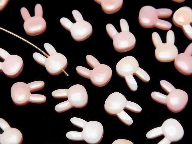 [Video] Queen Conch Shell AAA rabbit motif 12x8mm [Drilled Hole ] 1pc
