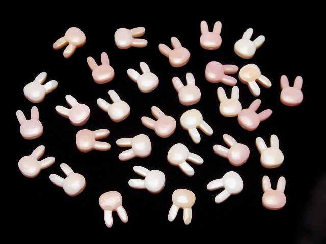 [Video] Queen Conch Shell AAA rabbit motif 12x8mm [Drilled Hole ] 1pc