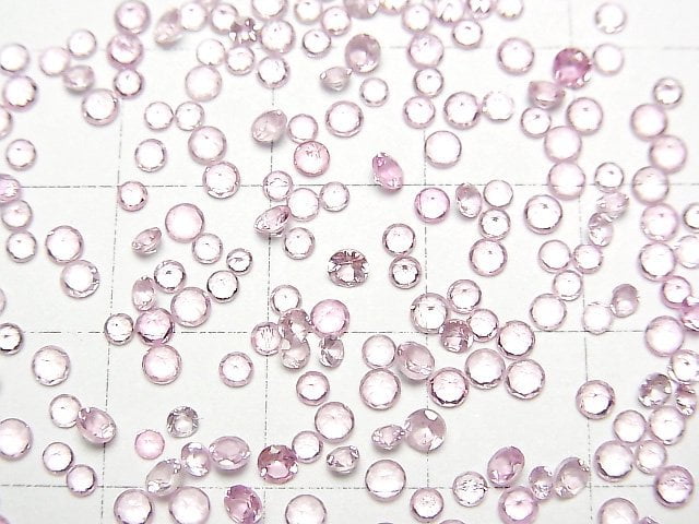 [Video]High Quality Pink Spinel AAA Loose stone Round Faceted 2-2.5mm 5pcs