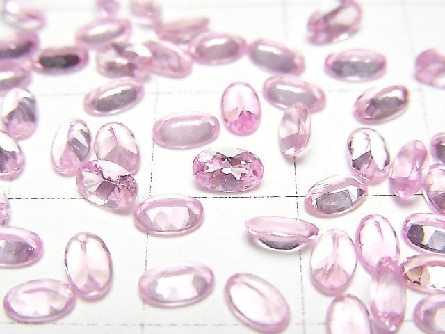 [Video]High Quality Pink Spinel AAA Loose stone Oval Faceted 5x3mm 5pcs